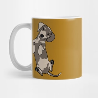 Happy dachshund illustration Mug